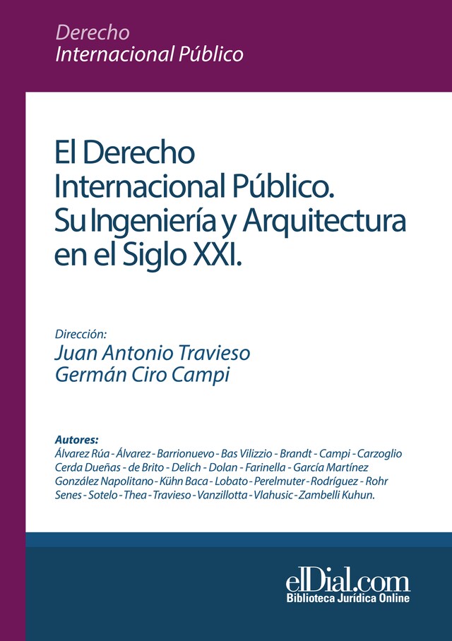 Buchcover für El Derecho Internacional Público