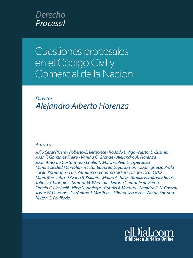 Kirjankansi teokselle Cuestiones procesales en el Código Civil y Comercial de la Nación