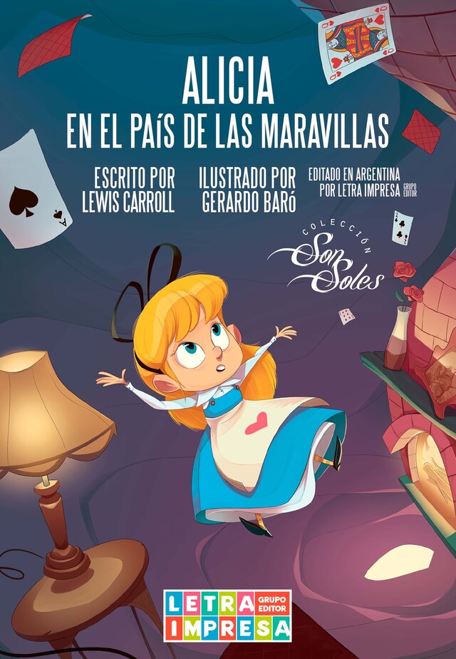 Portada de libro para Alicia en el país de las maravillas