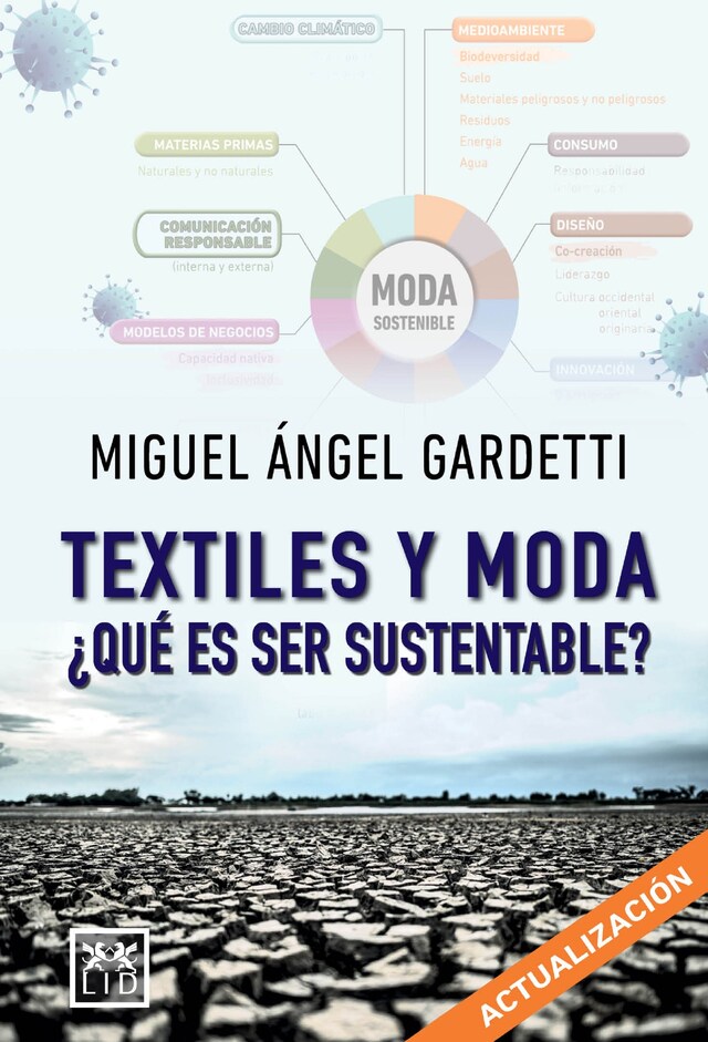 Portada de libro para Textiles y moda