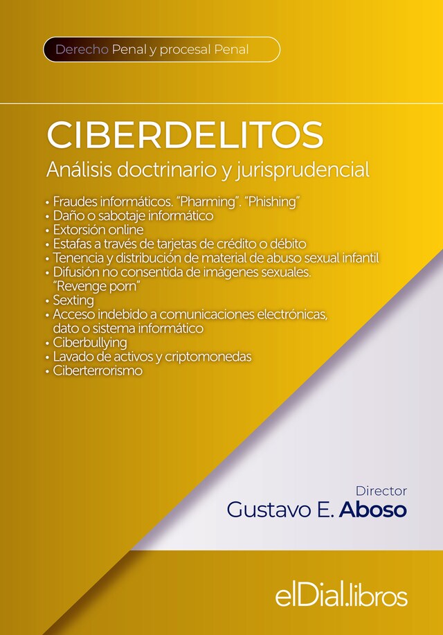 Book cover for Ciberdelitos