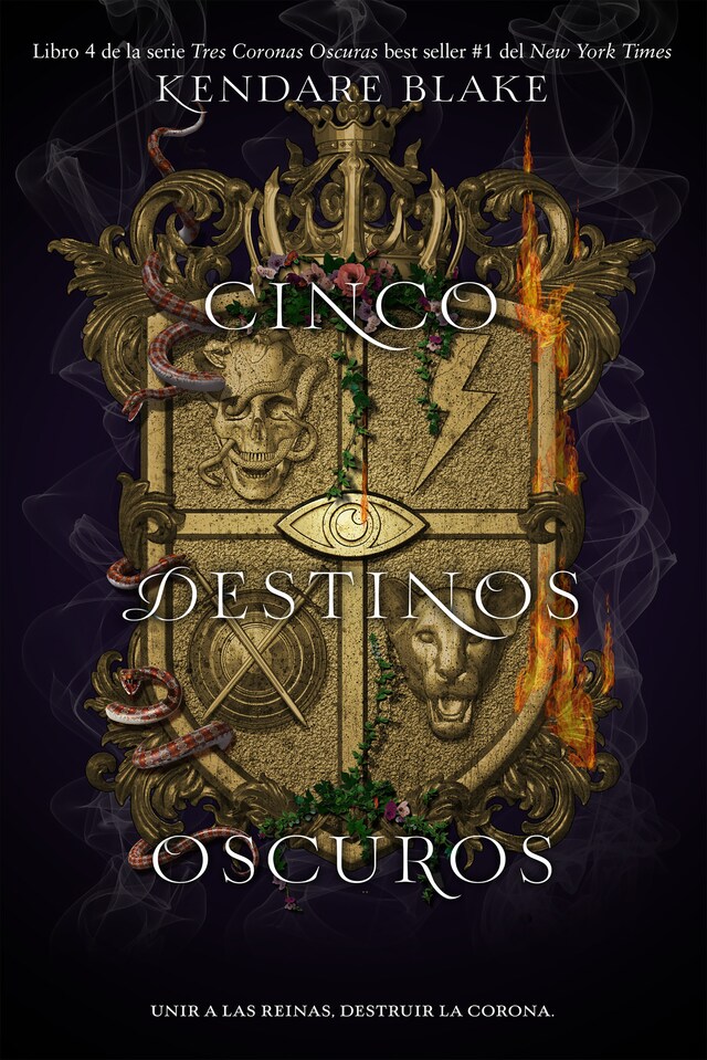 Book cover for Cinco destinos oscuros