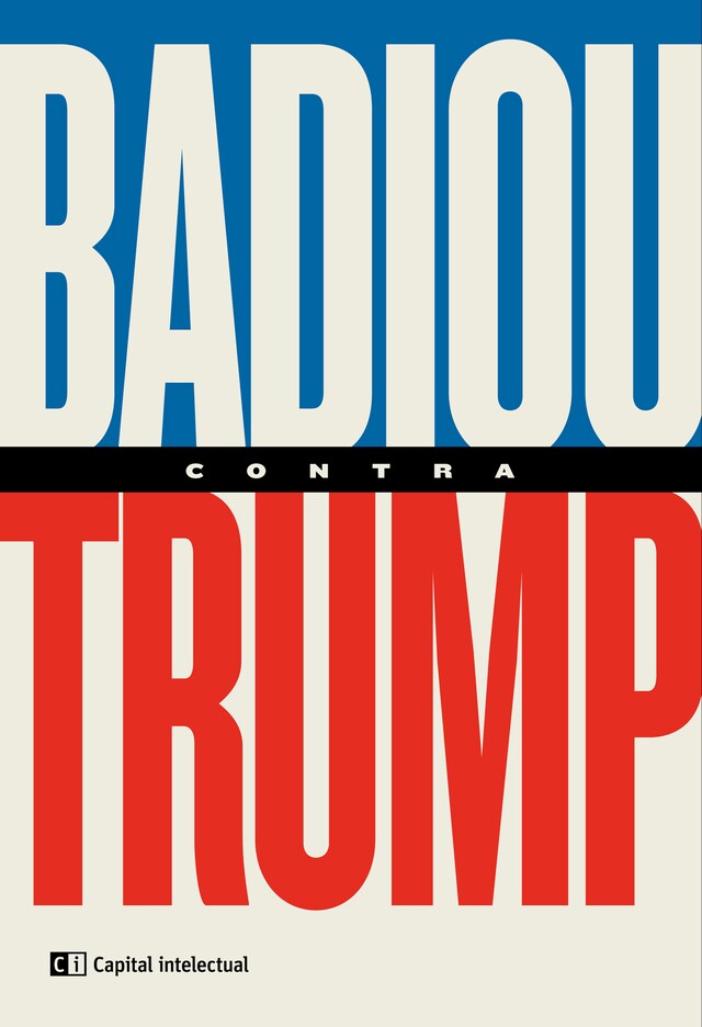 Boekomslag van Badiou contra Trump