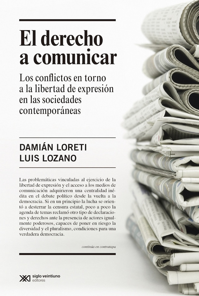 Okładka książki dla El derecho a comunicar