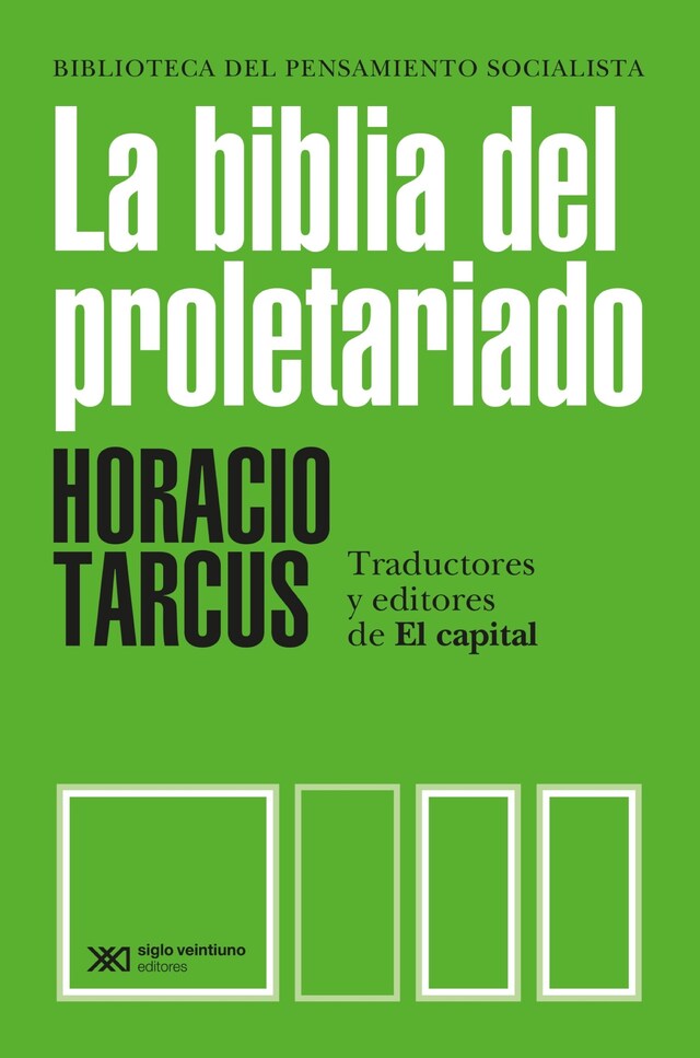 Kirjankansi teokselle La biblia del proletariado