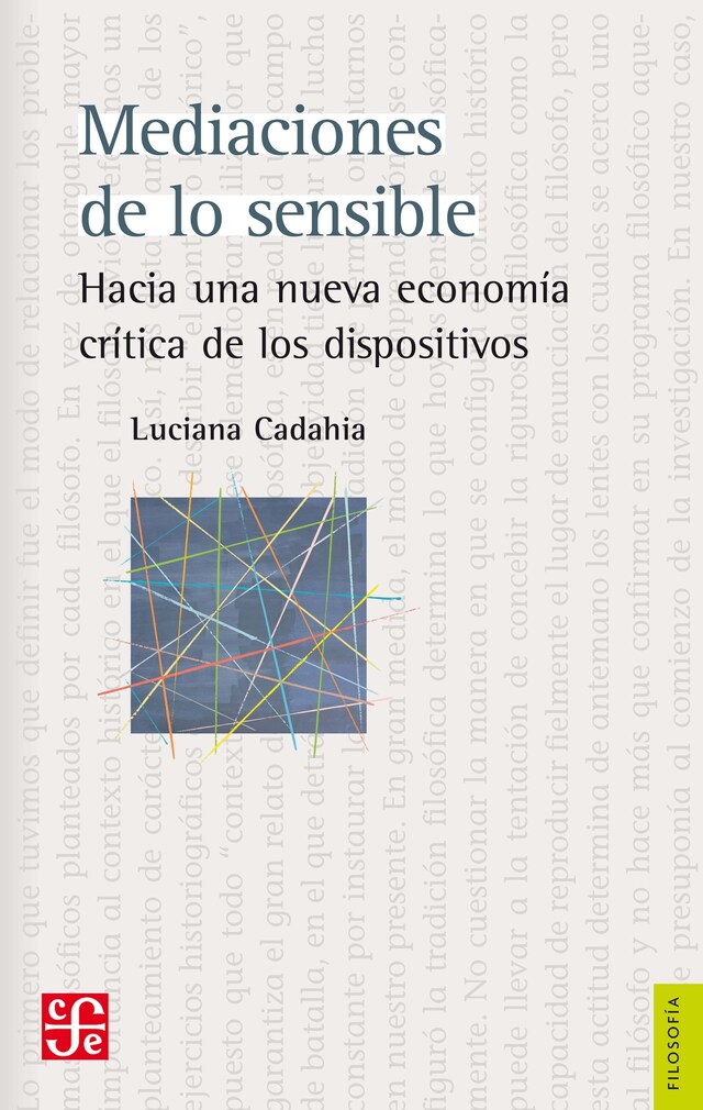 Buchcover für Mediaciones de lo sensible