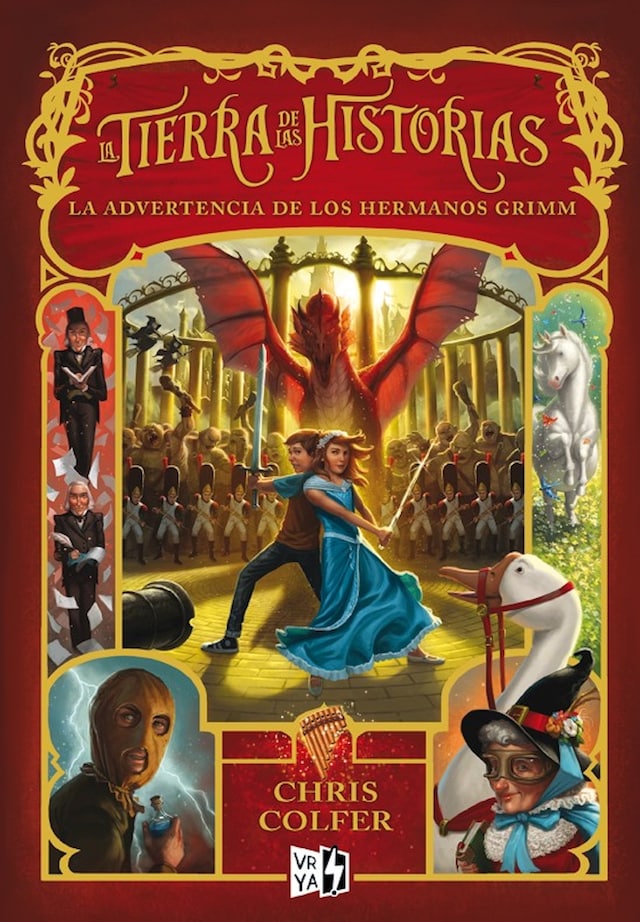 Book cover for La Tierra de las Historias. La advertencia de los hermanos Grimm