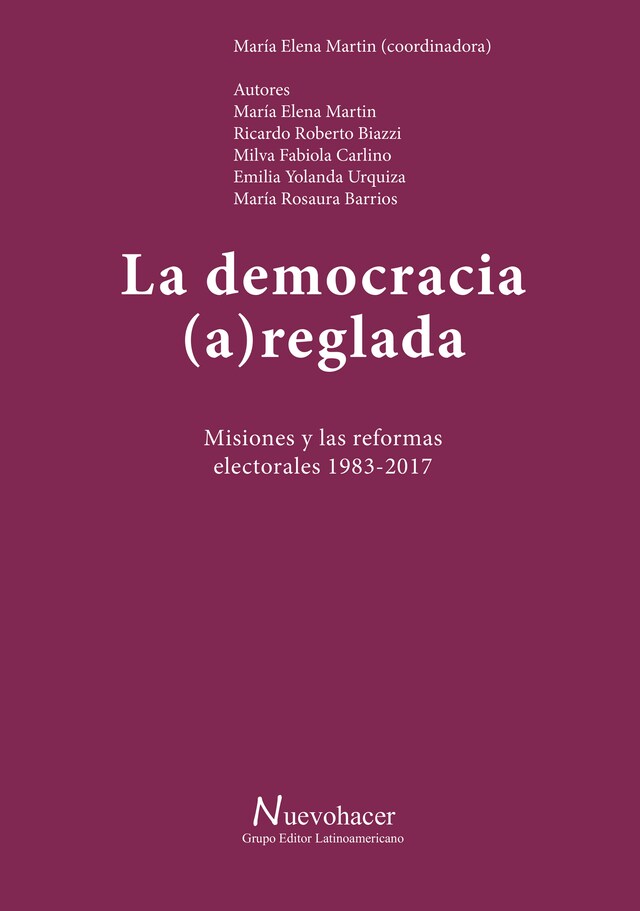 Copertina del libro per La democracia (a)reglada