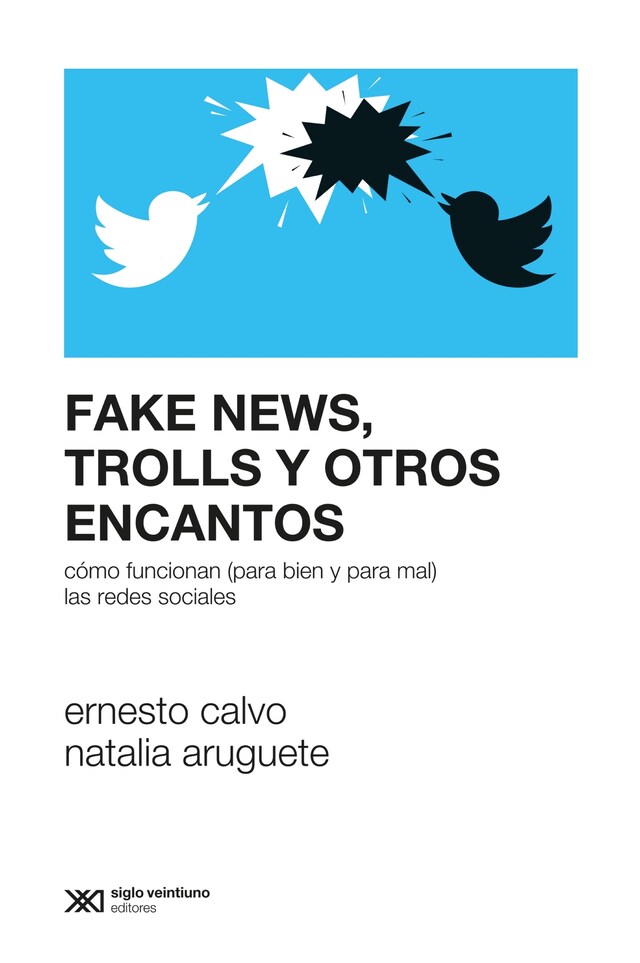 Book cover for Fake news, trolls y otros encantos