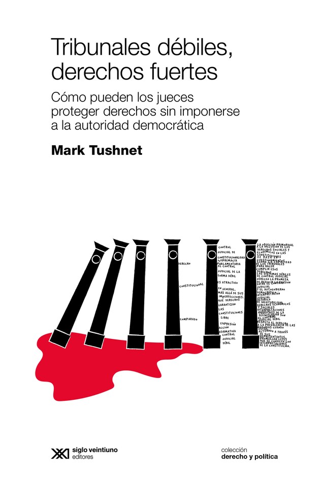 Copertina del libro per Tribunales débiles, derechos fuertes