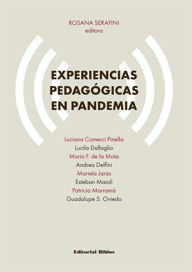 Buchcover für Experiencias pedagógicas en pandemia