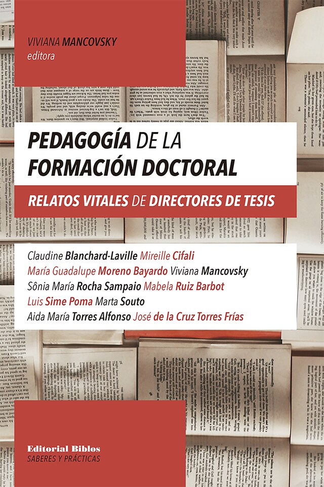 Boekomslag van Pedagogía de la formación doctoral