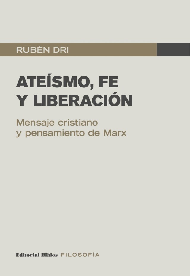 Book cover for Ateísmo, fe y liberación