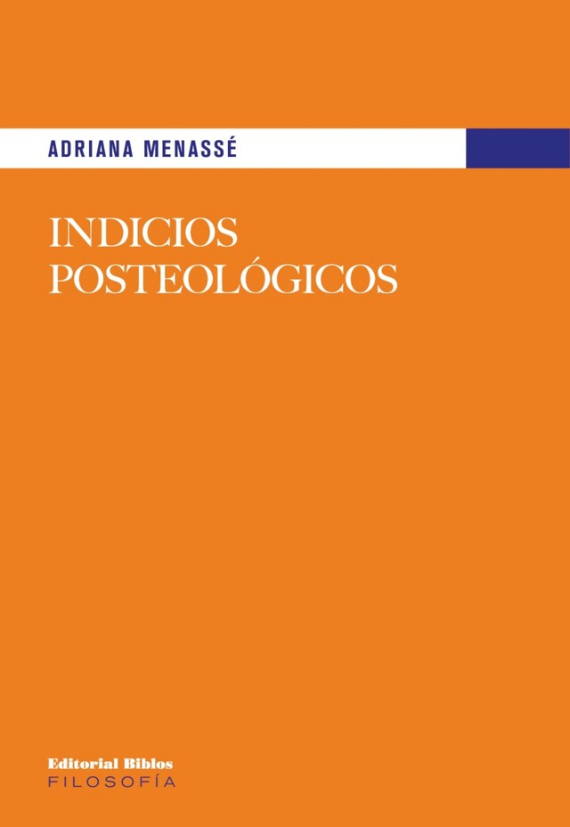 Book cover for Indicios posteológicos