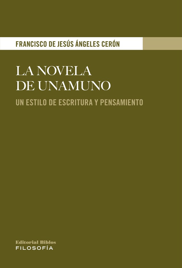 Book cover for La novela de Unamuno