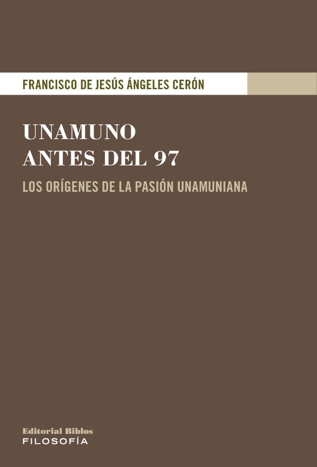 Buchcover für Unamuno antes del 97