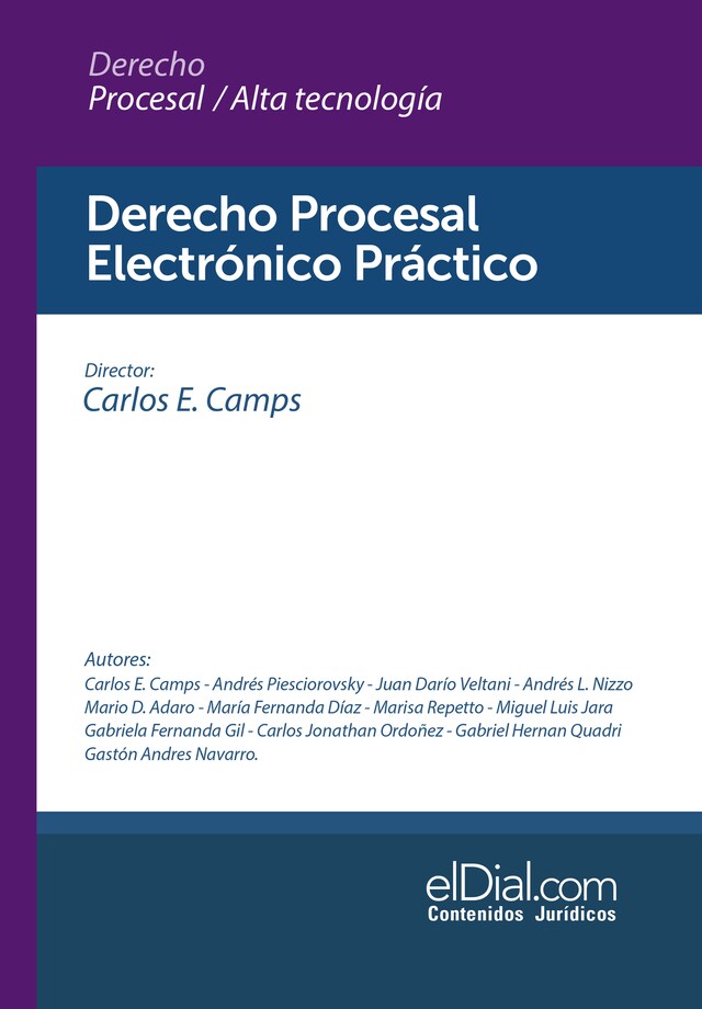 Couverture de livre pour Derecho Procesal Electrónico Práctico