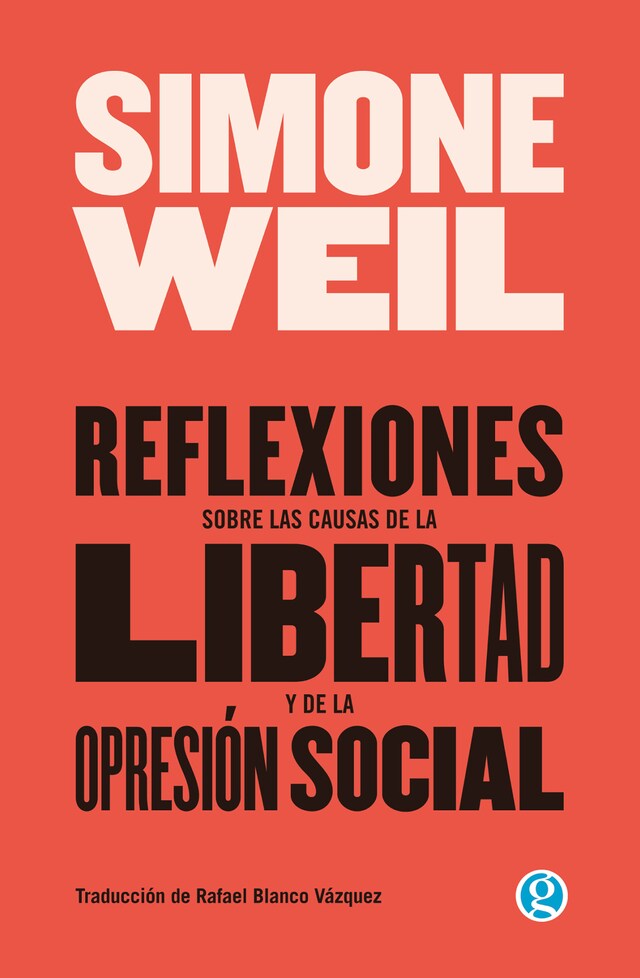 Book cover for Reflexiones sobre las causas de la libertad y de la opresión social