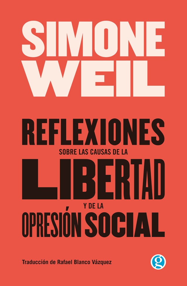 Portada de libro para Reflexiones sobre las causas de la libertad y de la opresión social