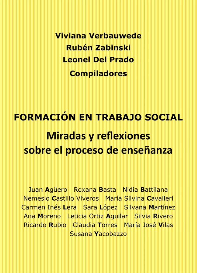 Kirjankansi teokselle Formación en Trabajo Social