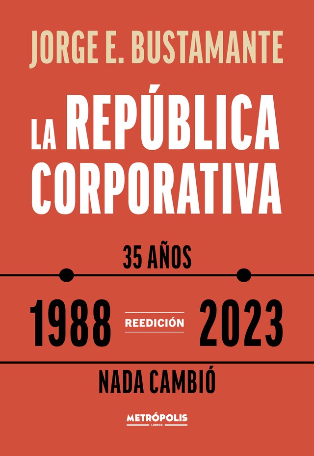 Book cover for La república corporativa