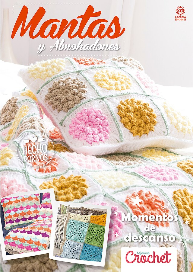 Buchcover für Crochet Mantas y Almohadones