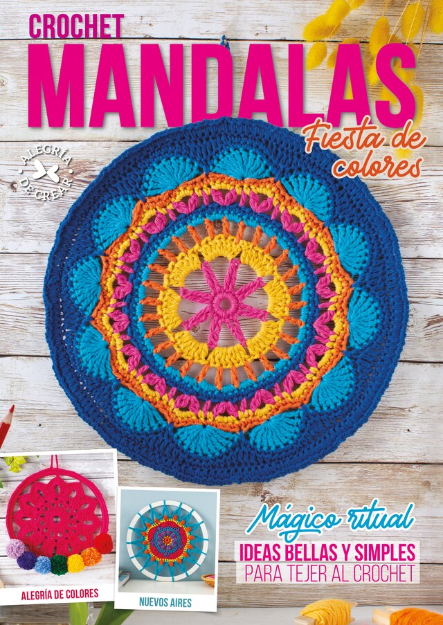 Book cover for Crochet Mandalas Fiesta de Colores