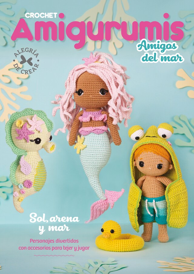 Book cover for Crochet Amigurumis Amigos del Mar