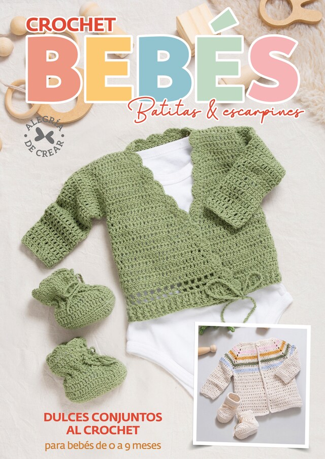 Copertina del libro per Crochet Bebés. Batitas y escarpines