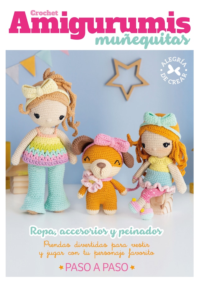 Portada de libro para Crochet Amigurumis muñequitas