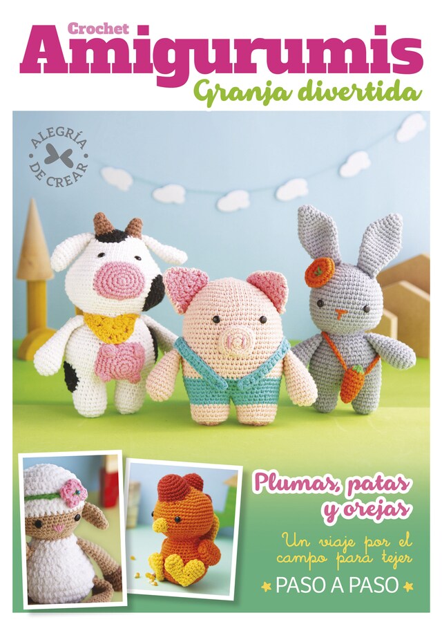 Buchcover für Crochet Amigurumis. Granja divertida