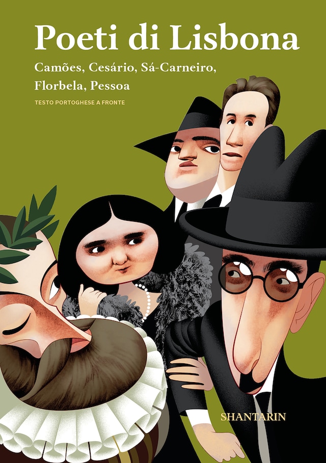 Book cover for Poeti di Lisbona Camões, Cesário, Sá-Carneiro, Florbela, Pessoa
