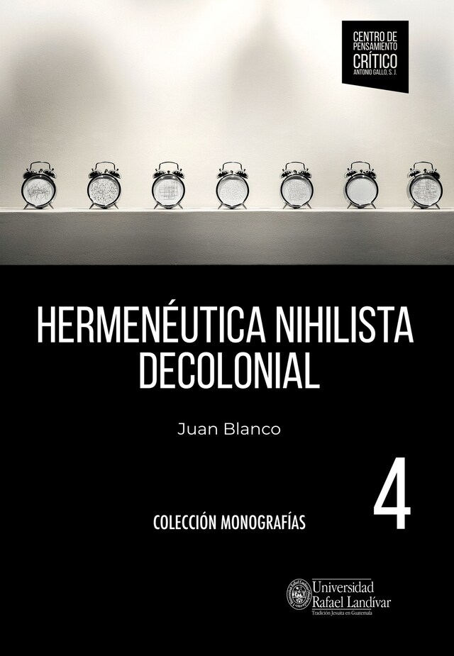 Portada de libro para Hermenéutica nihilista decolonial