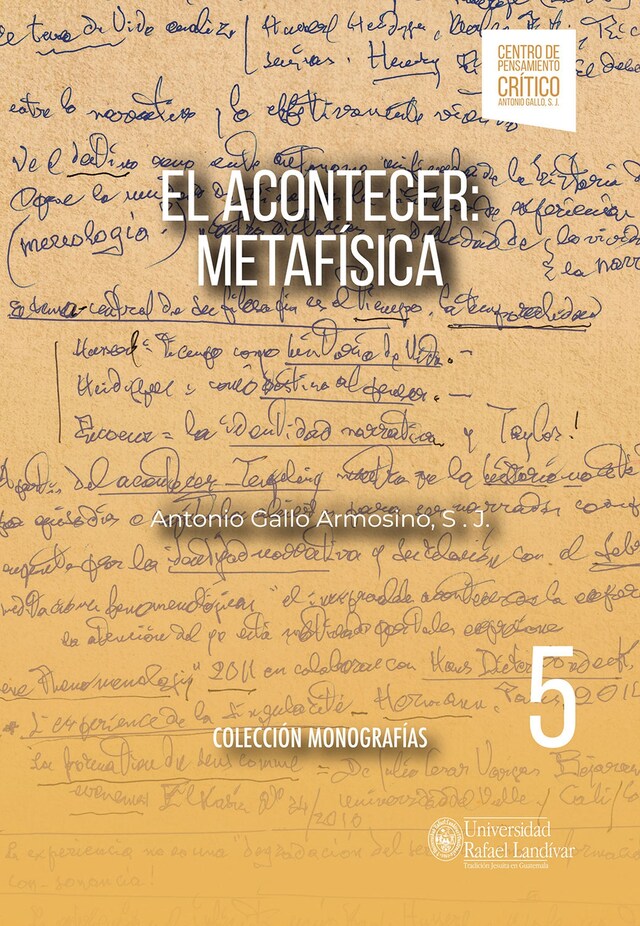 Copertina del libro per El Acontecer: Metafísica