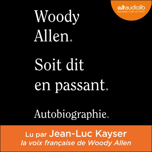 Book cover for Soit dit en passant - Autobiographie