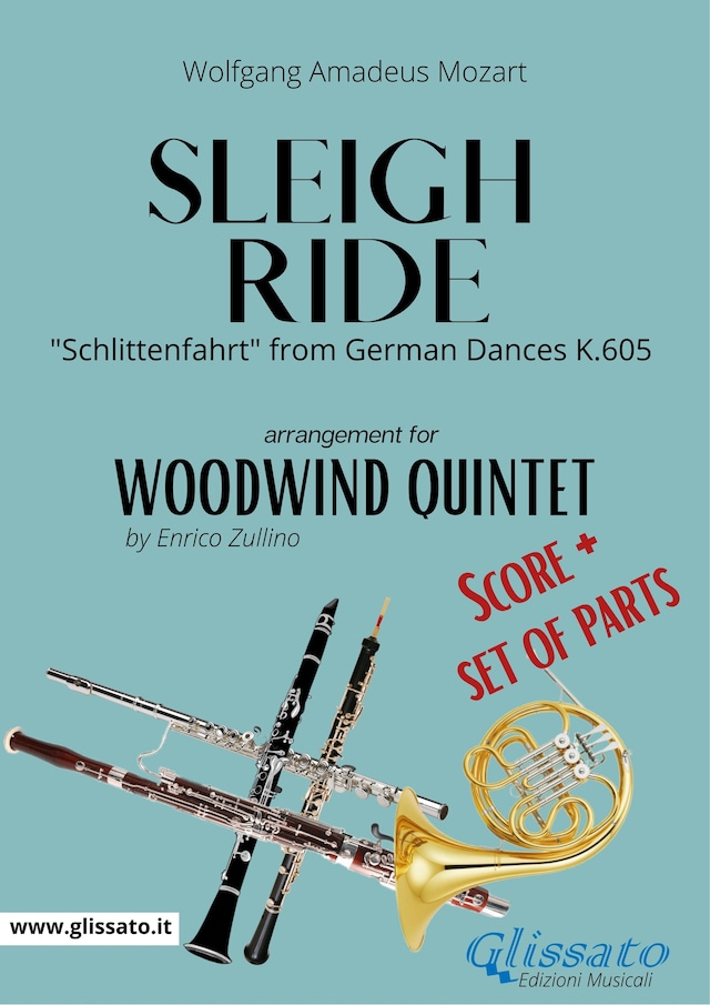 Book cover for Sleigh Ride - Woodwind Quintet score & parts