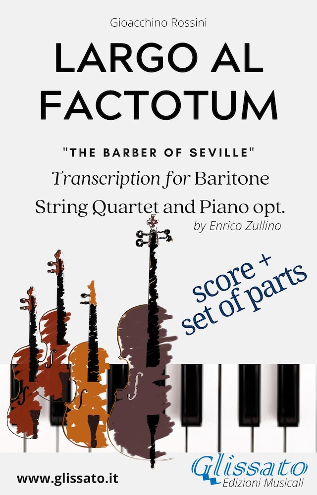 Book cover for Largo al factotum - Voice, Strings and Piano opt. (score & parts)
