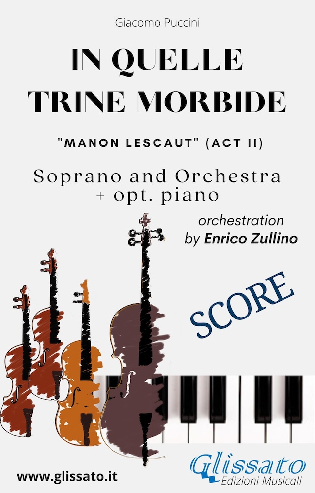 Copertina del libro per "In quelle trine morbide" for soprano and orchestra (Score)