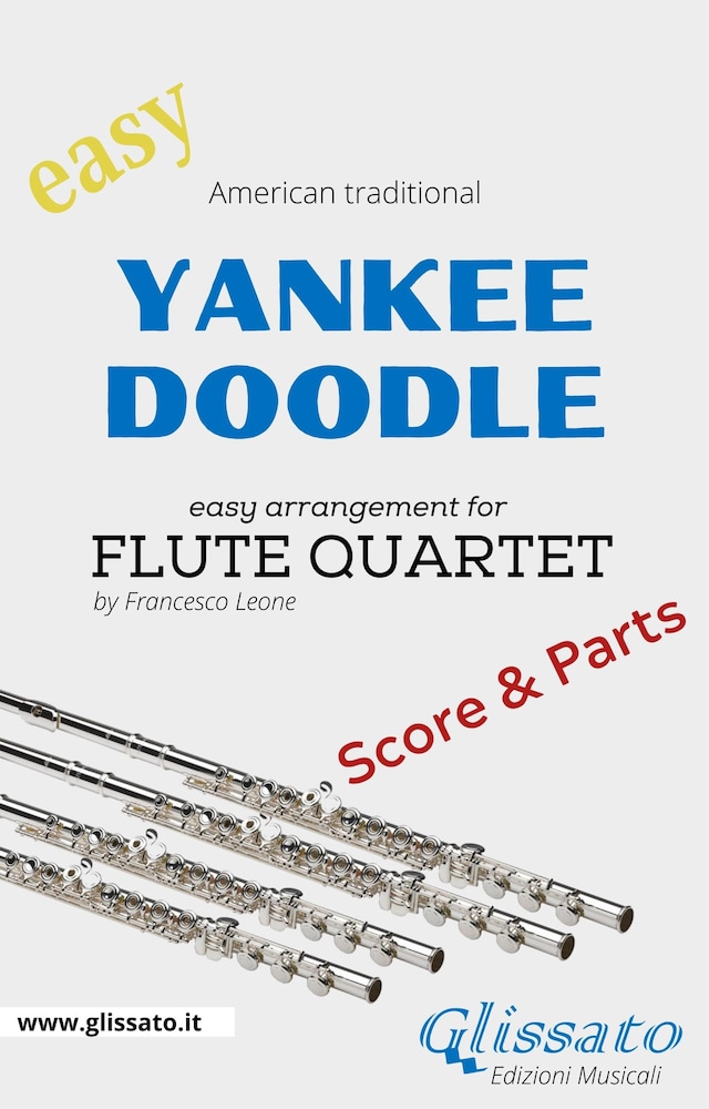 Book cover for Yankee Doodle - Easy Flute Quartet (score & parts)