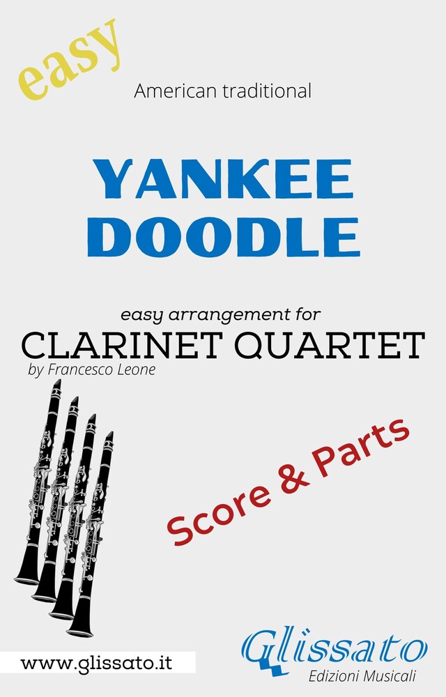 Book cover for Yankee Doodle - Easy Clarinet Quartet (score & parts)