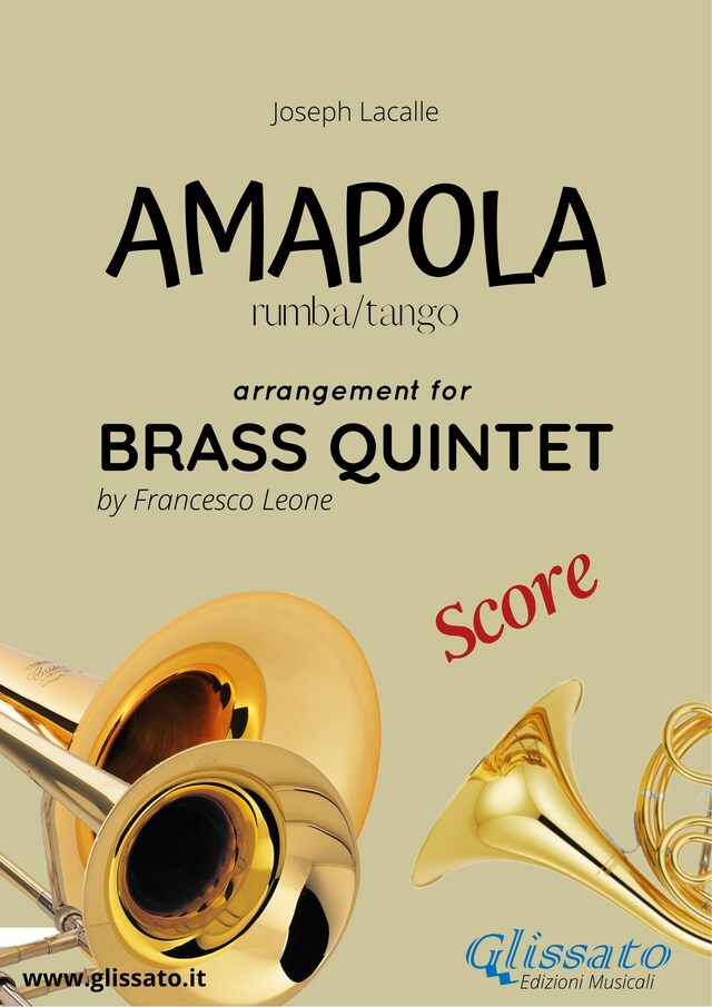 Book cover for Amapola - Brass Quintet - score