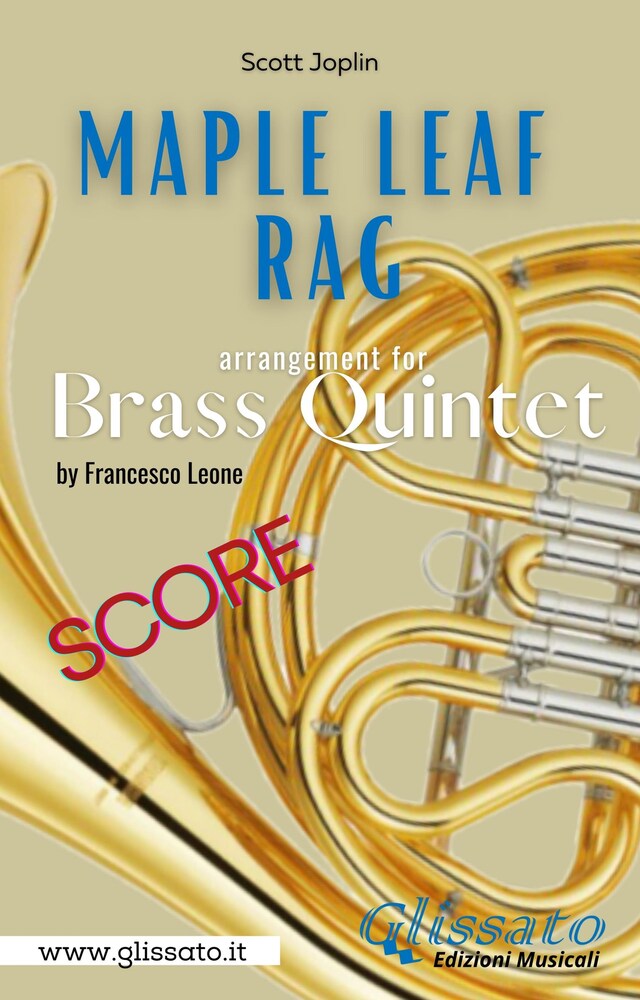 Boekomslag van Maple Leaf Rag - Brass Quintet (score)