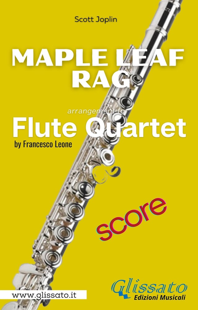 Copertina del libro per Maple Leaf Rag - Flute Quartet (score)