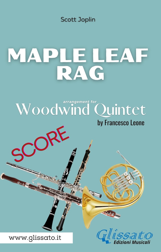 Boekomslag van Maple Leaf Rag - Woodwind Quintet (score)