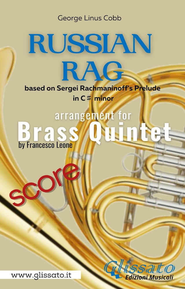 Book cover for Russian Rag - Brass Quintet (score)