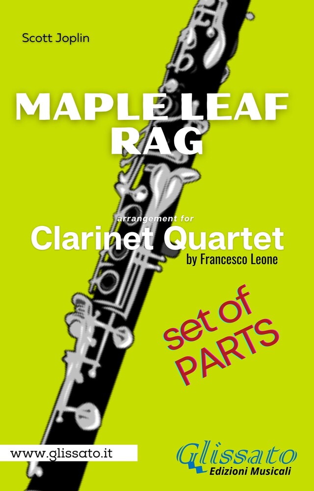 Book cover for Maple Leaf Rag - Clarinet Quartet - Parts
