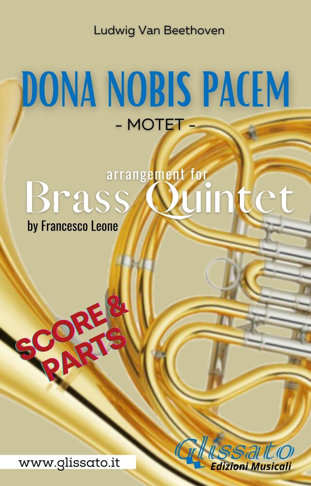 Kirjankansi teokselle Dona Nobis Pacem - Brass Quintet - Score & Parts