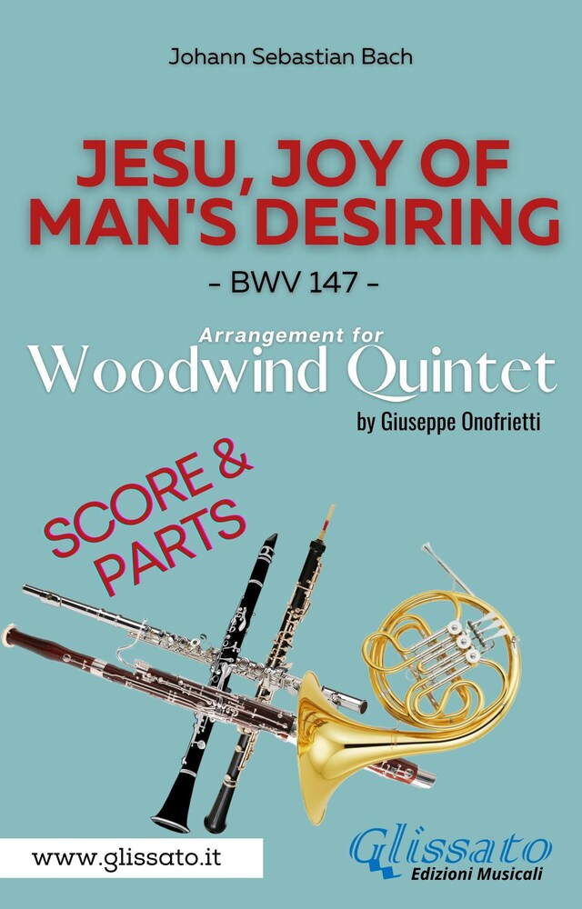 Kirjankansi teokselle Jesu, joy of man's desiring - Woodwind Quintet - Parts & Score