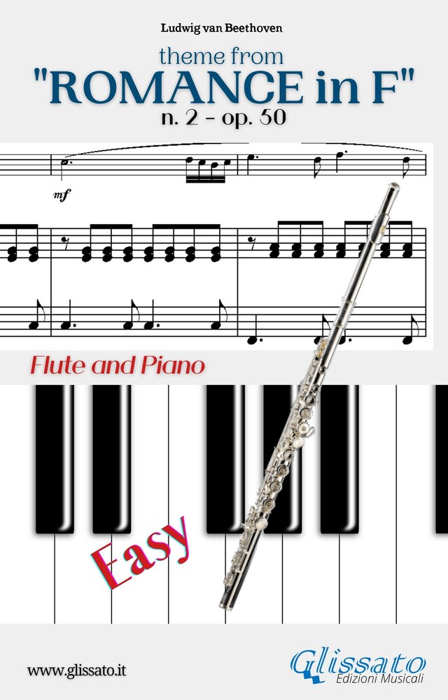 Portada de libro para Theme from "Romance in F" Easy Flute & Piano