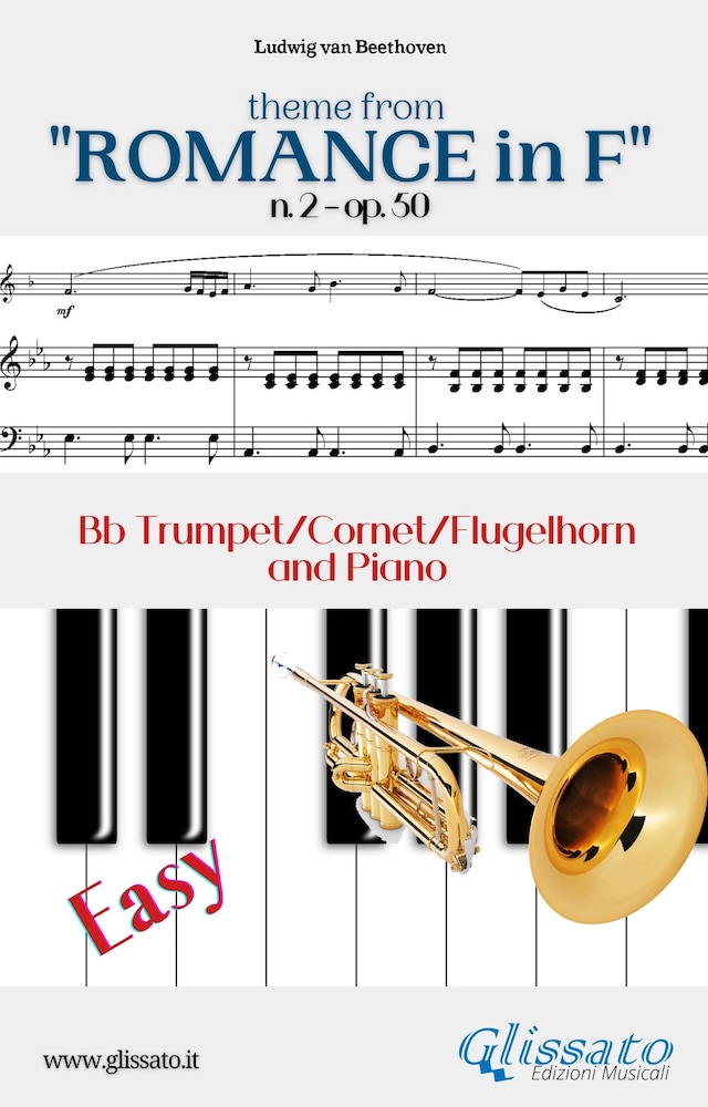Book cover for Theme from "Romance in F" Easy Trumpet & Piano